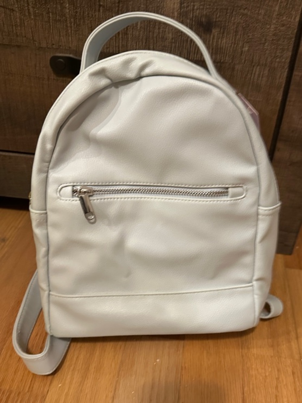 Wild Fable Light Blue Faux Leather Mini Backpack